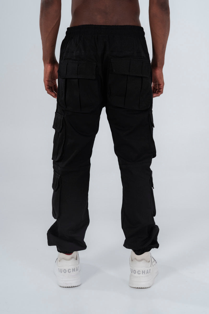 Jogger moda camuflado negro