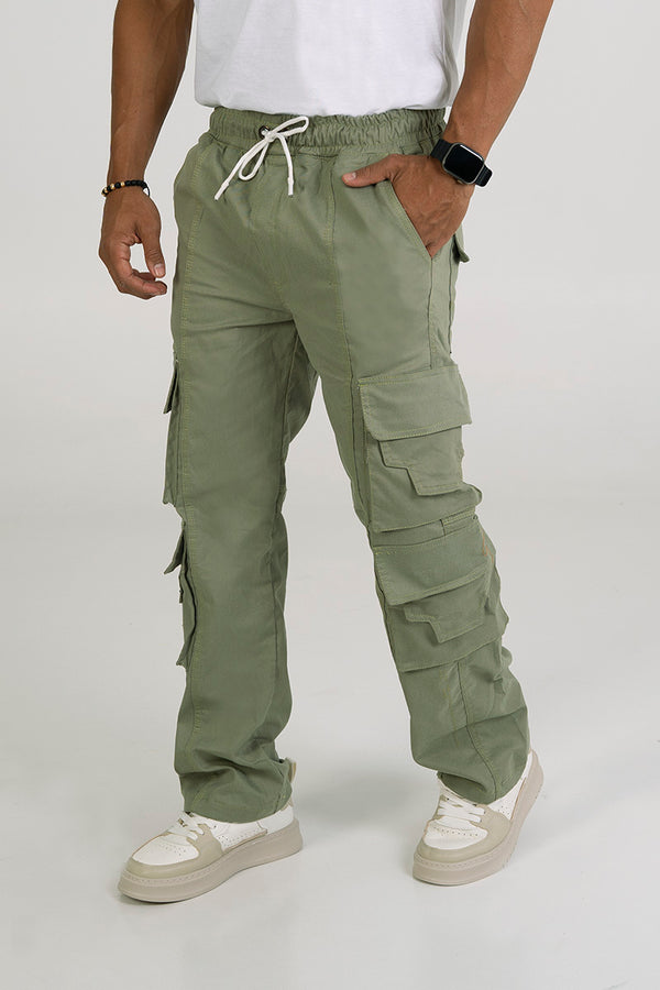 Jogger moda liso jade