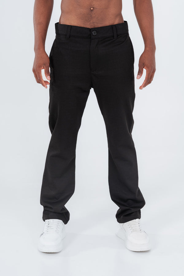 Pantalon textura negro