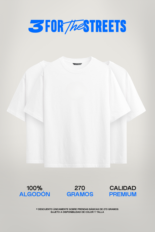 Pack x3 Oversize Blanca