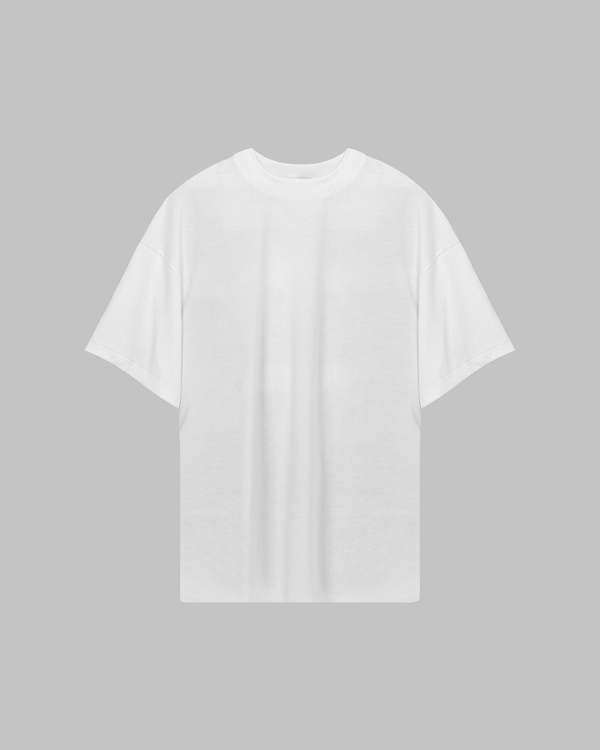 Camiseta oversize blanco hueso