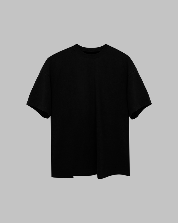 Camiseta oversize negro carbón