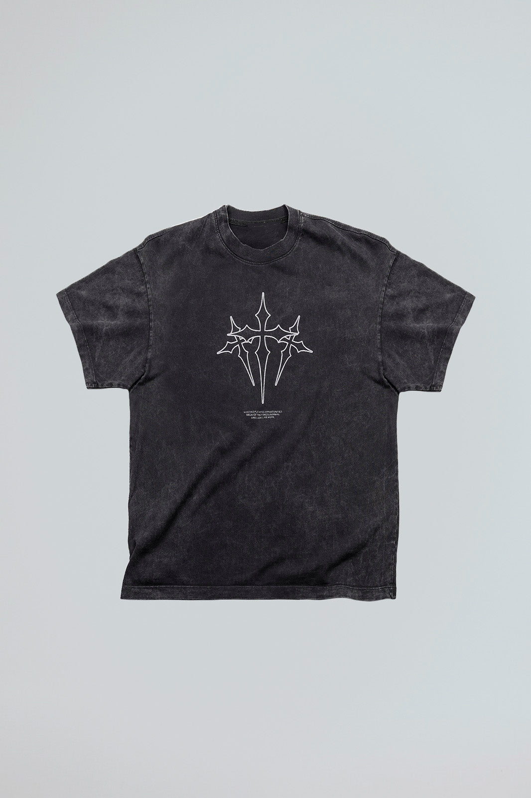 Camiseta acid wash cruz