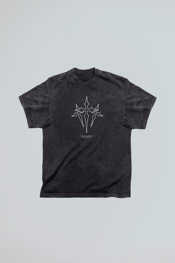Camiseta acid wash cruz