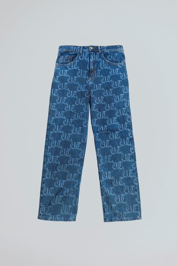 Jean relaxed fit lettering