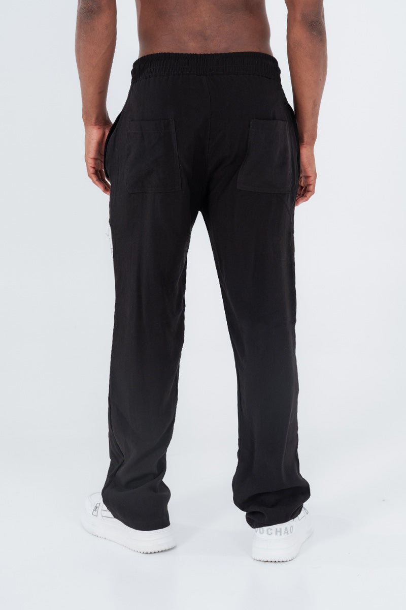 Pantalon hawaiano negro
