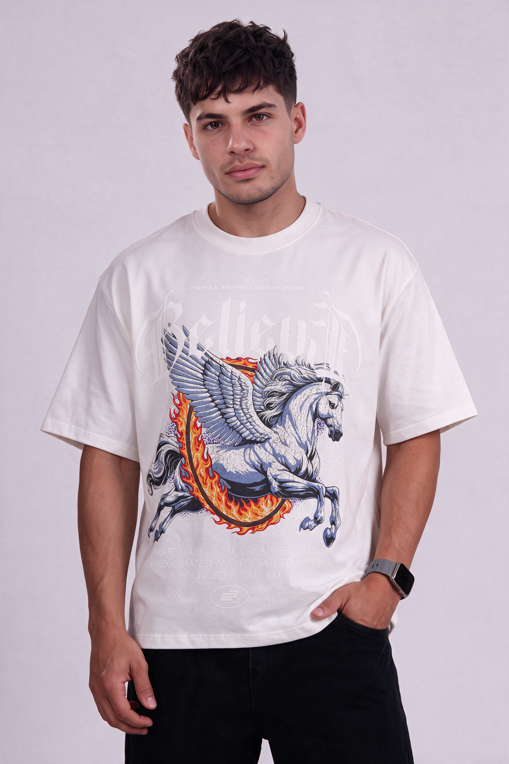 Camiseta oversize dtf power